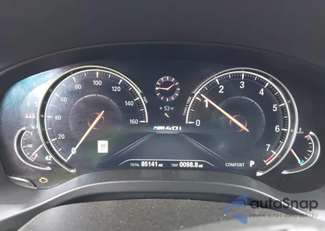 2019 BMW X4 M40I z USA, uszkodzony, nr VIN 5UXUJ5C56KLJ63237